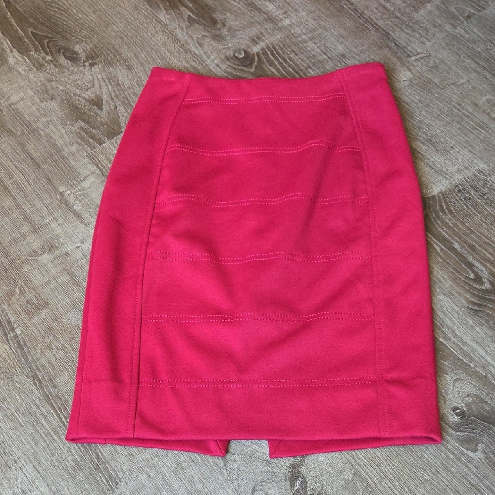 White House Black Market Red Pencil Skirt
